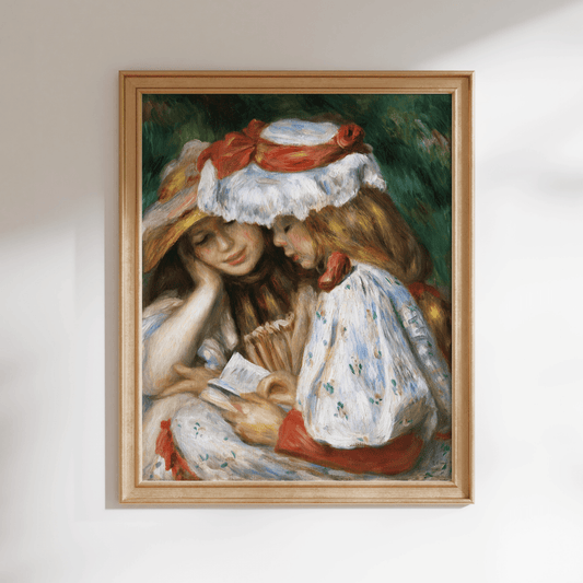 Pierre - Auguste Renoir - Two Girls Reading | Art Prints | Pathos Studio