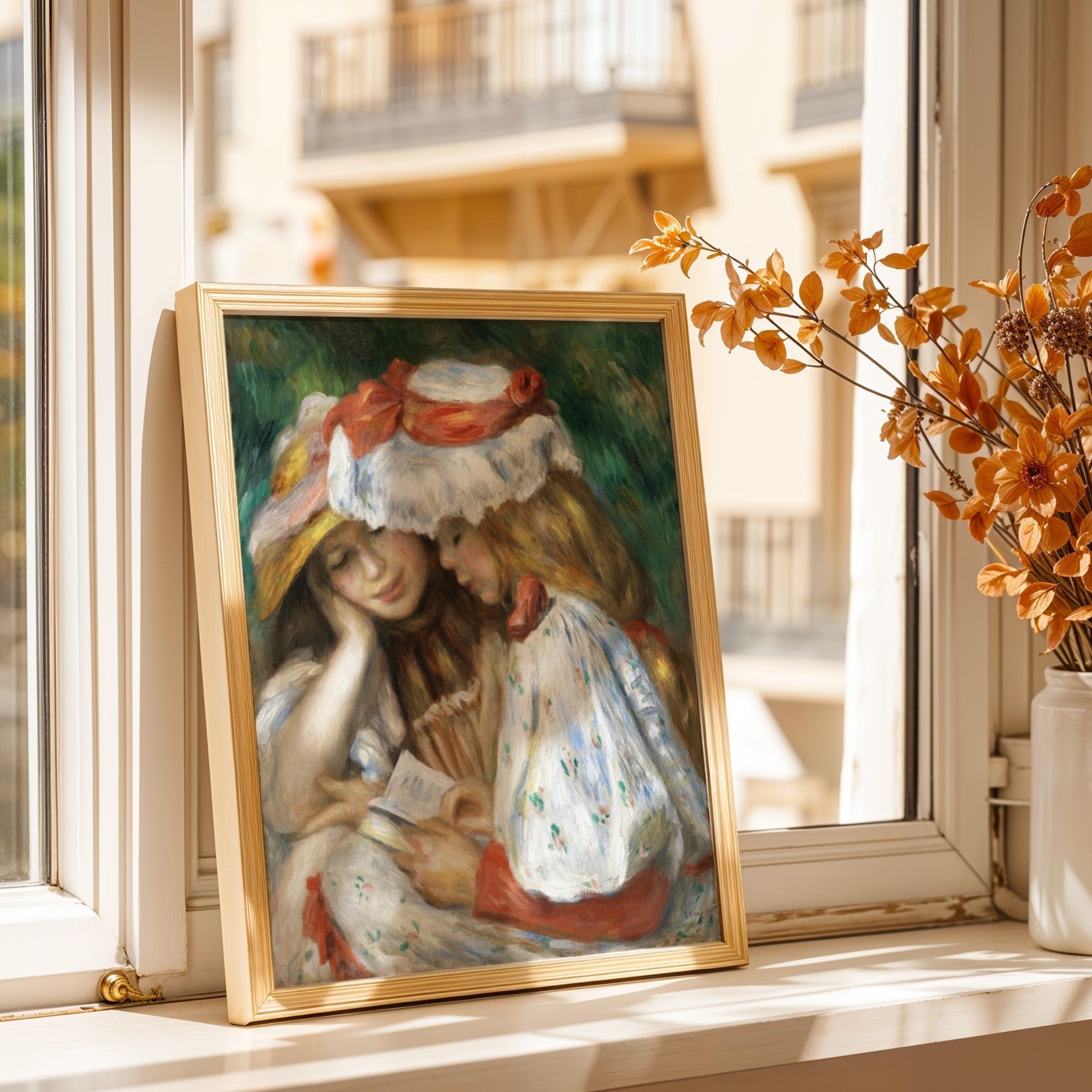 Pierre - Auguste Renoir - Two Girls Reading | Art Prints | Pathos Studio
