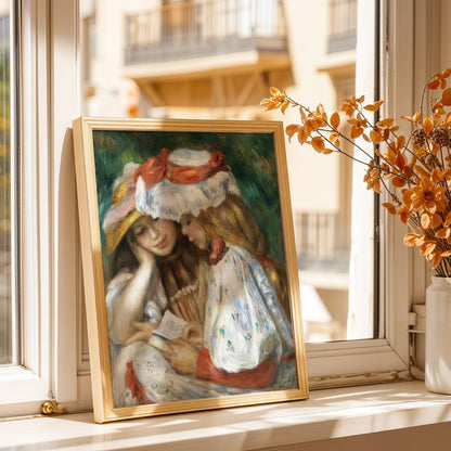 Pierre - Auguste Renoir - Two Girls Reading | Art Prints | Pathos Studio