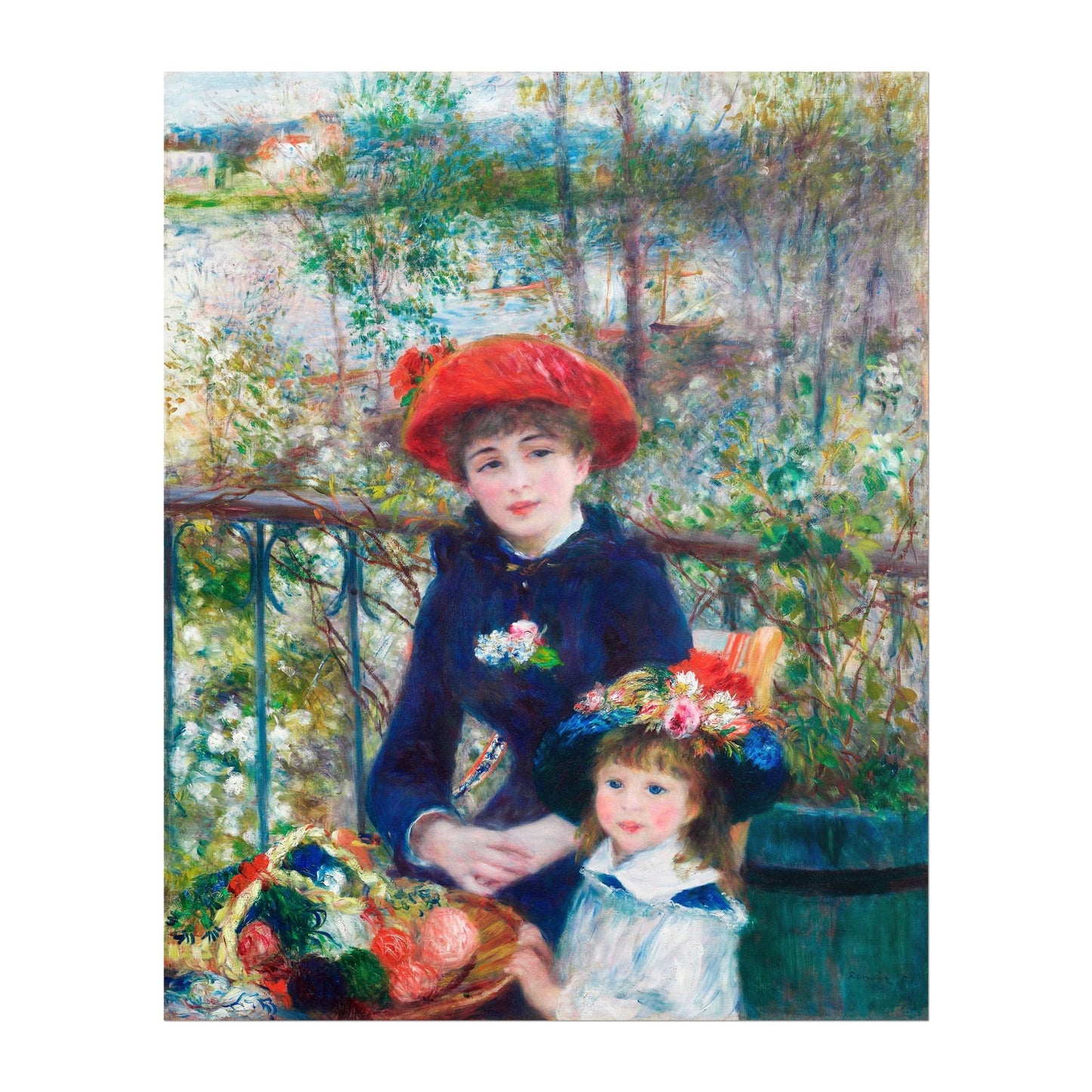 Pierre - Auguste Renoir - Two Sisters on the Terrace | Art Prints | Pathos Studio