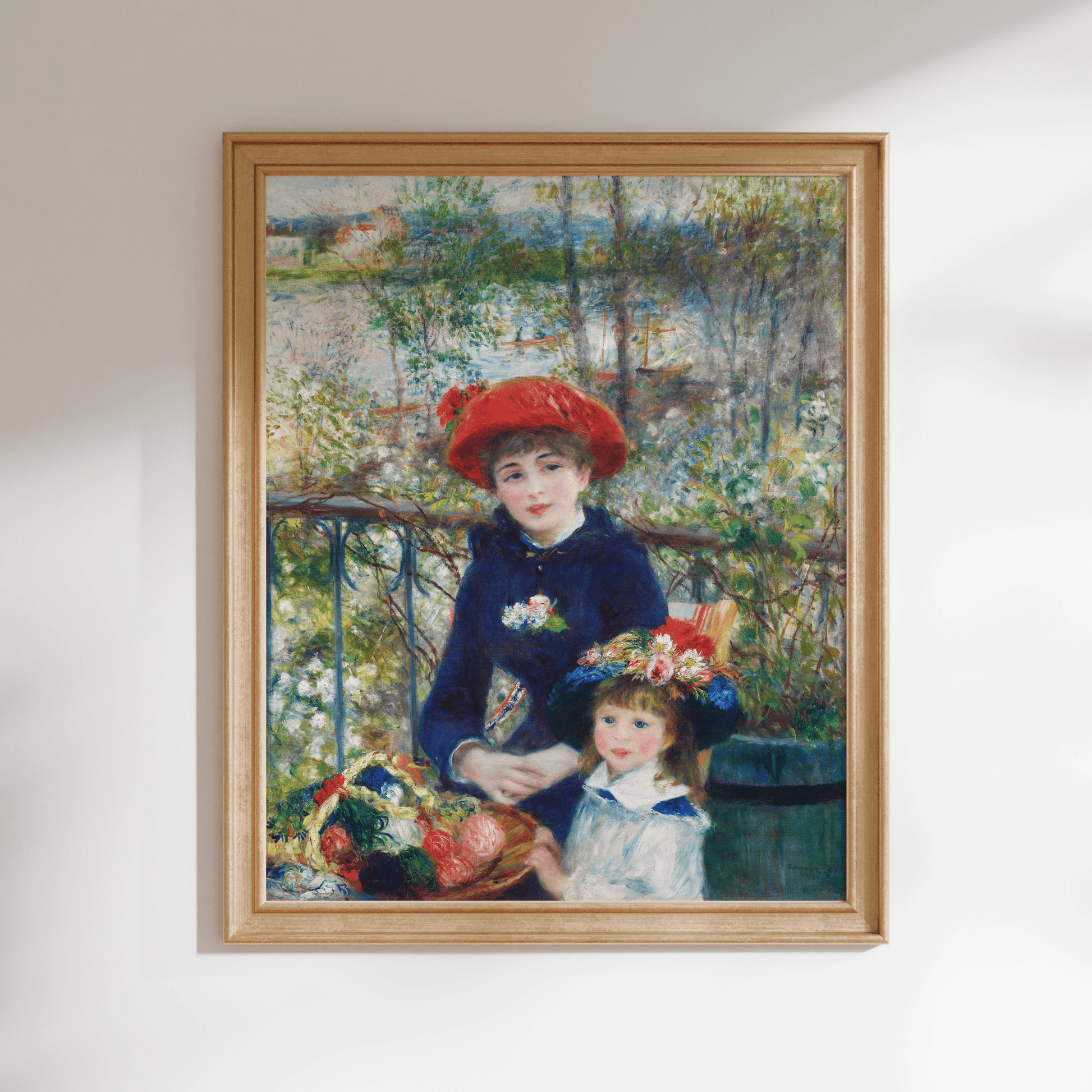 Pierre - Auguste Renoir - Two Sisters on the Terrace | Art Prints | Pathos Studio