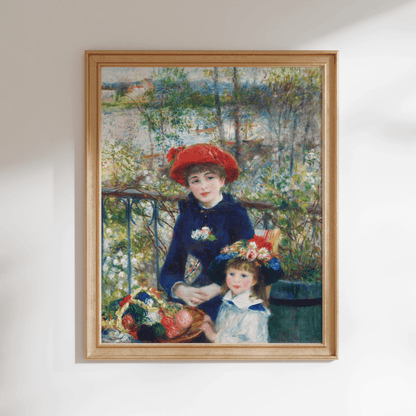 Pierre - Auguste Renoir - Two Sisters on the Terrace | Art Prints | Pathos Studio