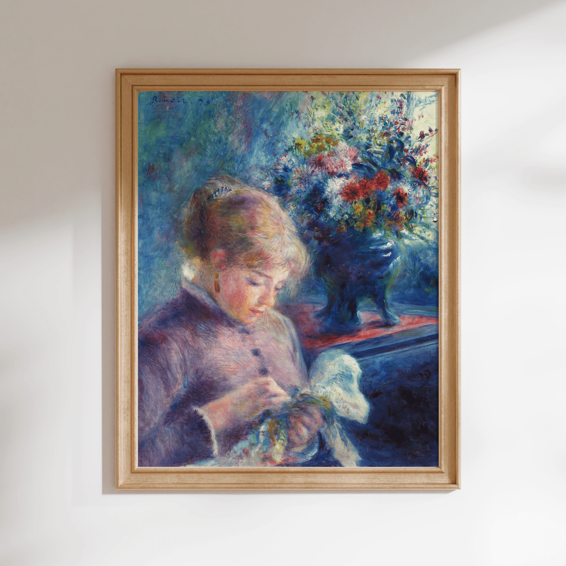 Pierre - Auguste Renoir - Young Woman Sewing | Art Prints | Pathos Studio
