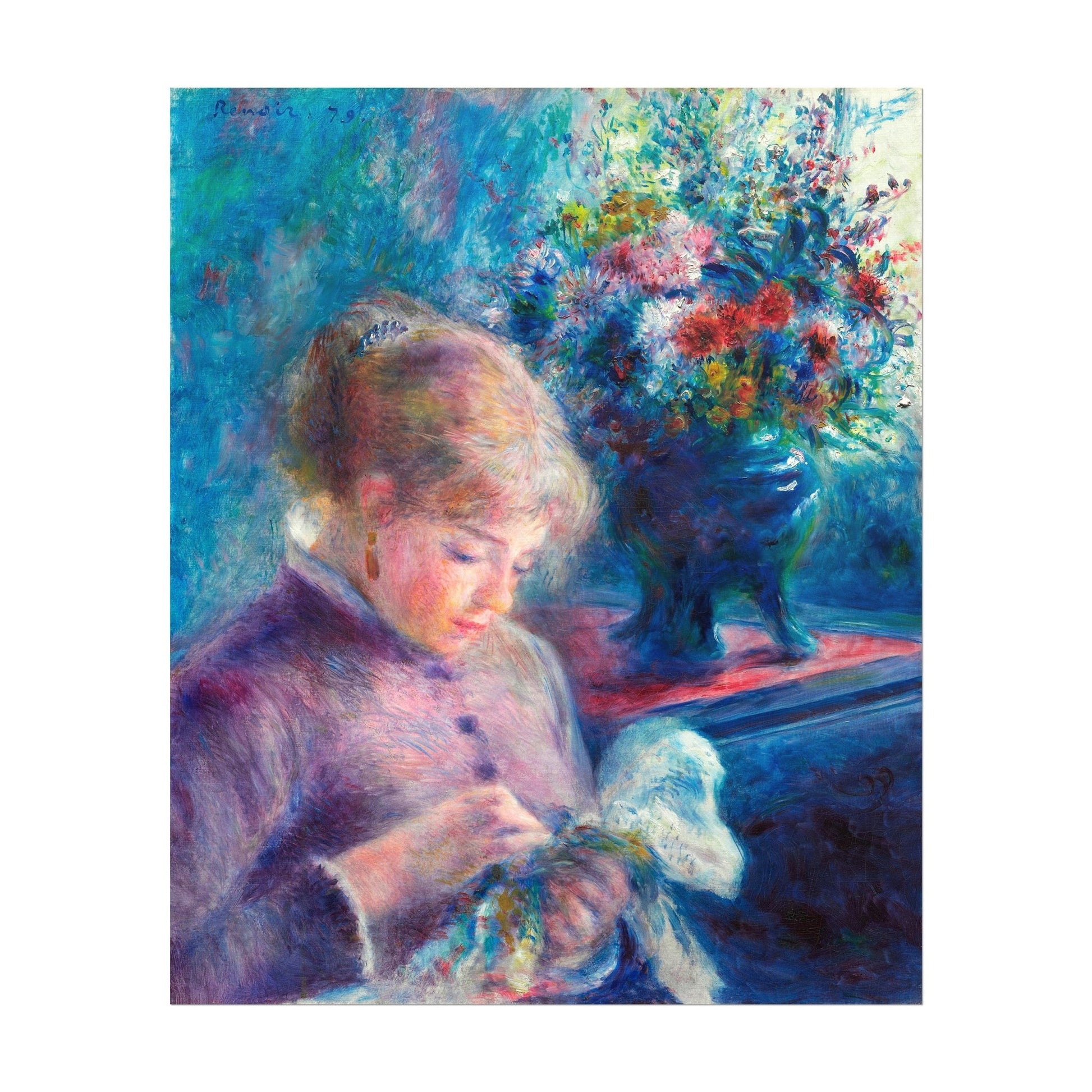 Pierre - Auguste Renoir - Young Woman Sewing | Art Prints | Pathos Studio