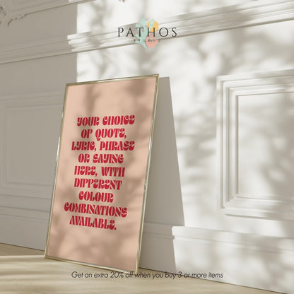 Custom Quote Print