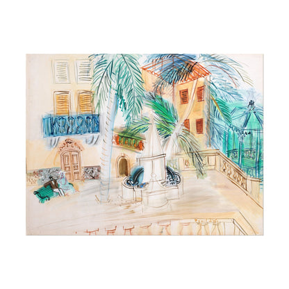 Raoul Dufy - Couple On A Bench, Place d’Hyères | Art Prints | Pathos Studio