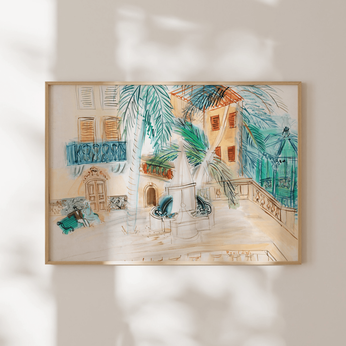 Raoul Dufy - Couple On A Bench, Place d’Hyères | Art Prints | Pathos Studio