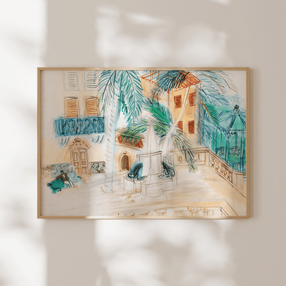 Raoul Dufy - Couple On A Bench, Place d’Hyères | Art Prints | Pathos Studio