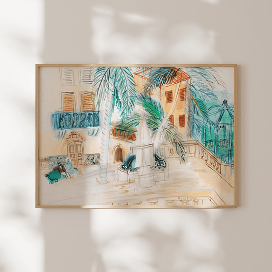 Raoul Dufy - Couple On A Bench, Place d’Hyères | Art Prints | Pathos Studio