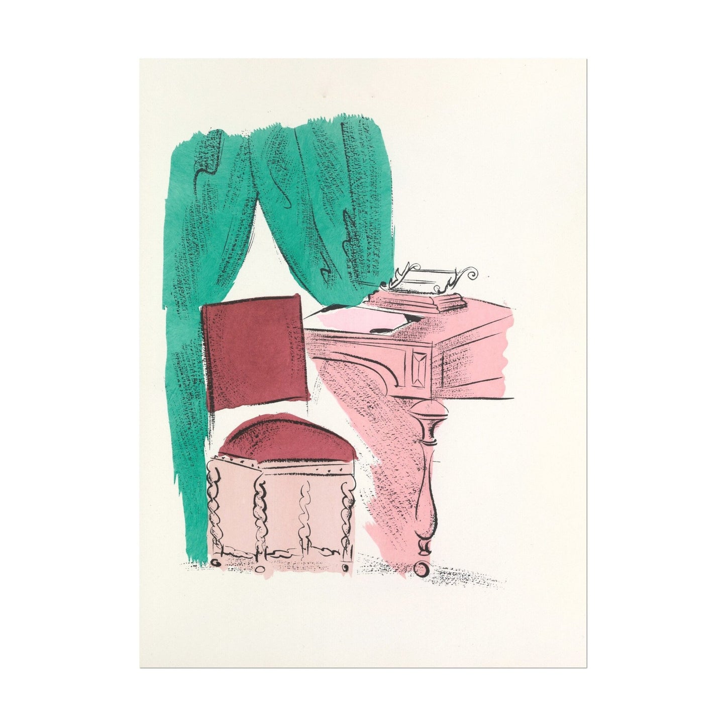 Raoul Dufy - Madrigaux Pl. 22 | Art Prints | Pathos Studio