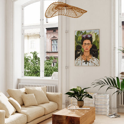 Self - Portrait with Thorn Necklace & Hummingbird - Pathos Studio - Art Prints