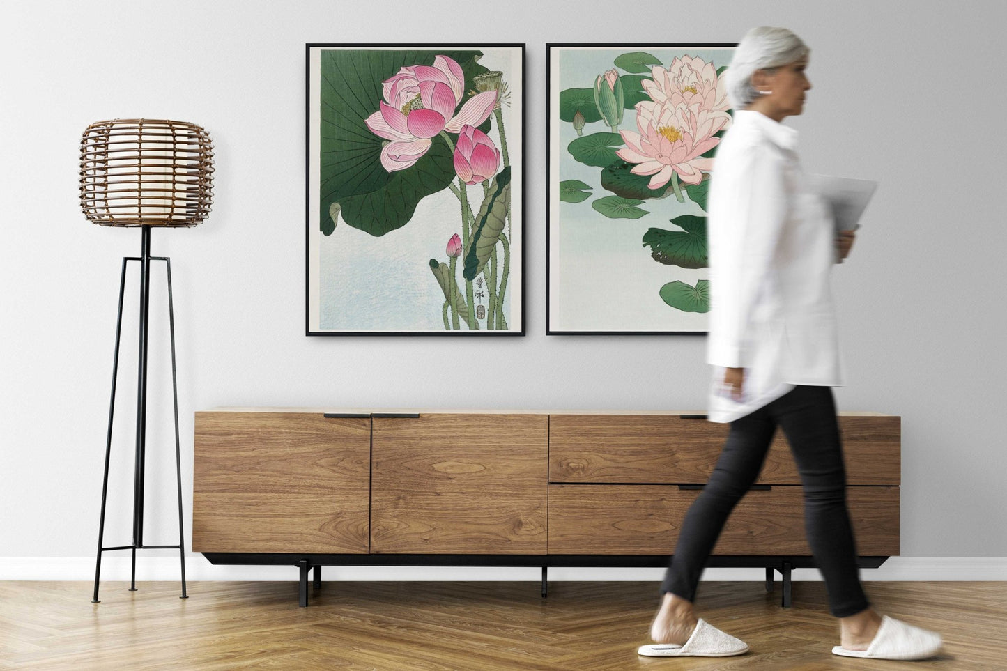 Set of 3 Japanese Flower Prints - Pathos Studio - Art Print Sets