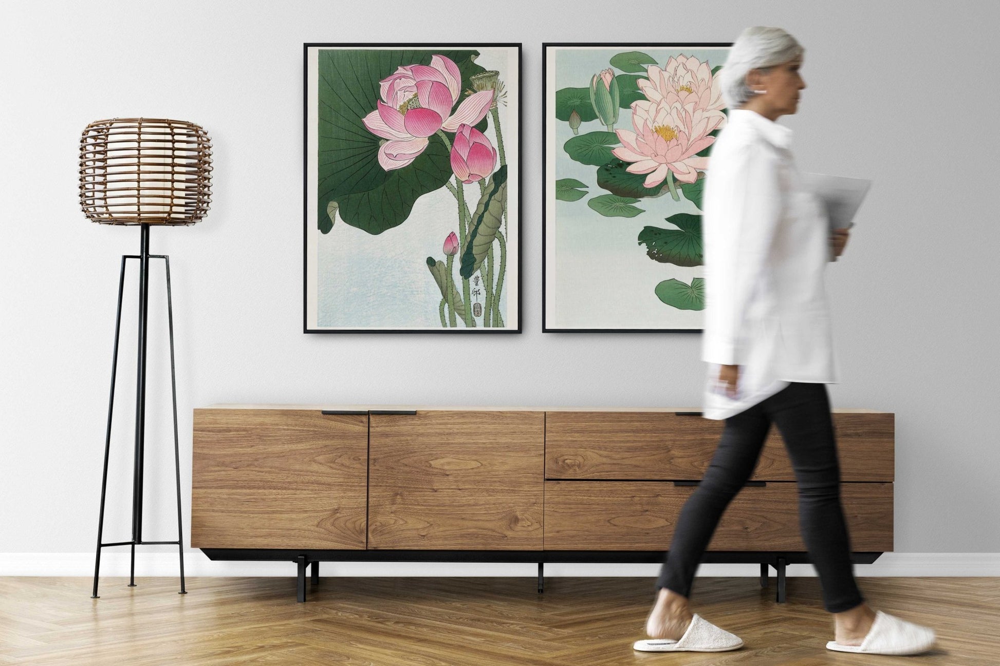 Set of 3 Japanese Flower Prints - Pathos Studio - Art Print Sets