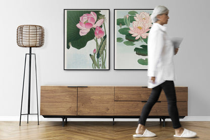 Set of 3 Japanese Flower Prints - Pathos Studio - Art Print Sets