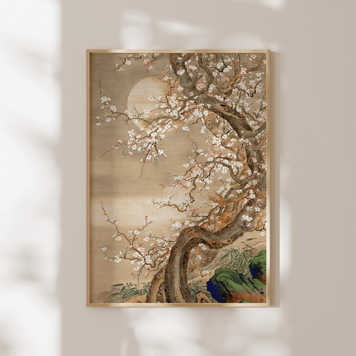 SO SHIZAN - Plum Blossoms In Moonlight - Pathos Studio - Art Prints