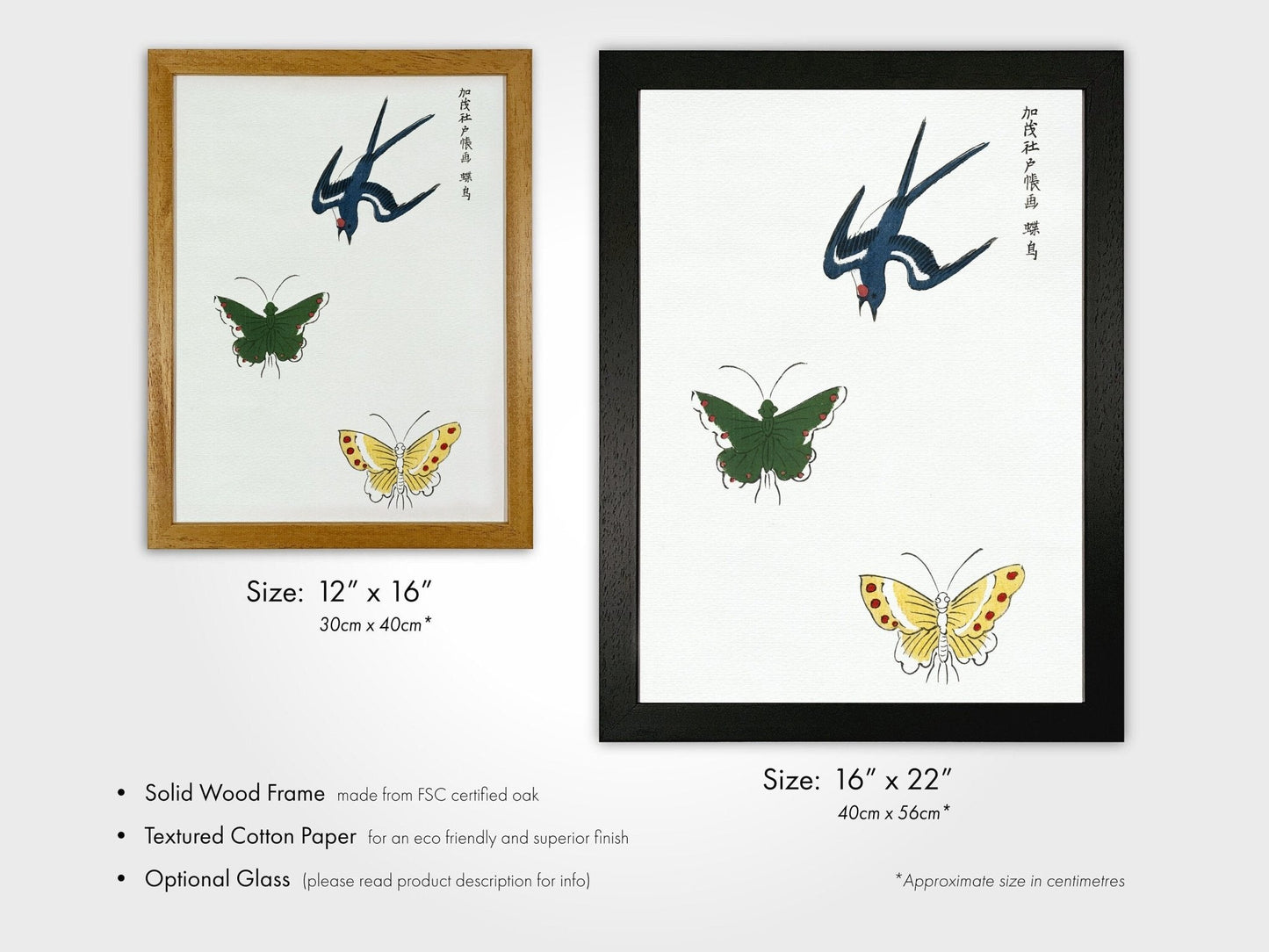Swallow & Butterflies