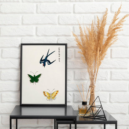 Swallow & Butterflies