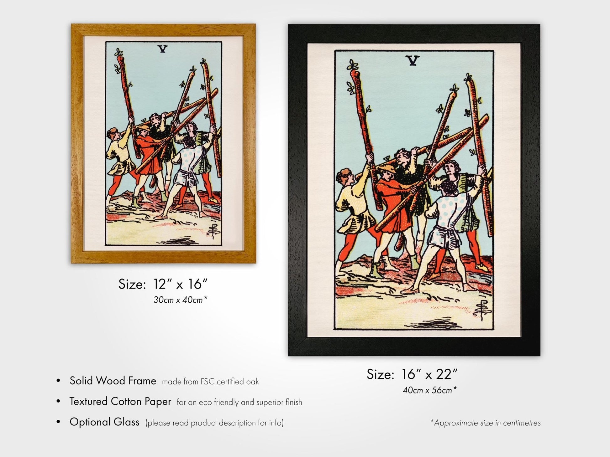 Tarot Art - 5 of Wands | Art Prints | Pathos Studio