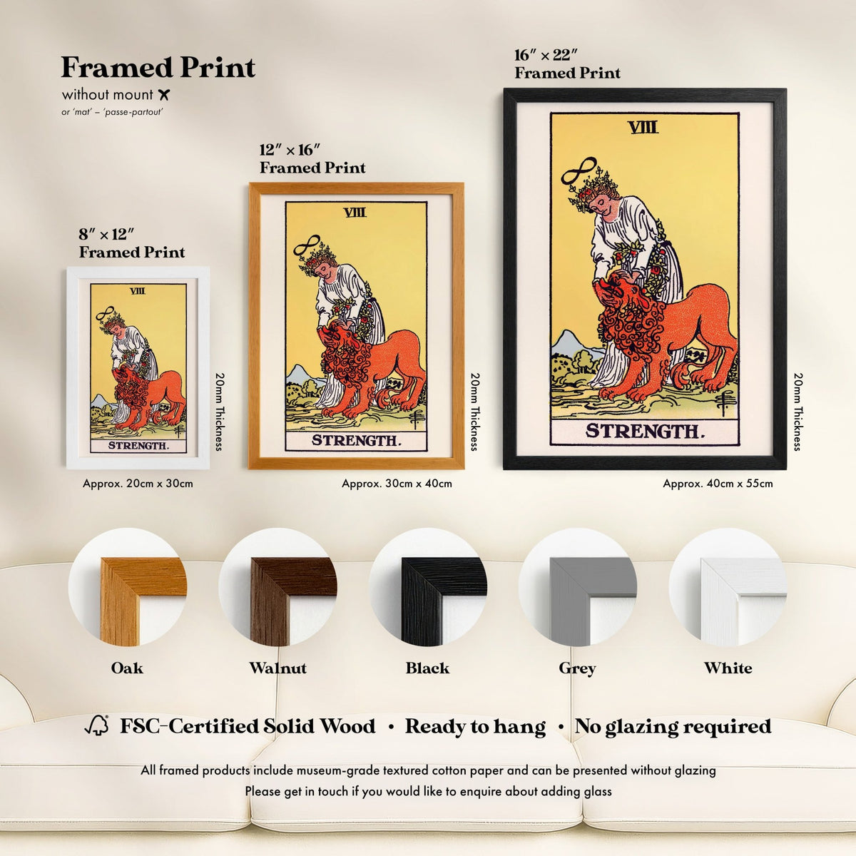 Tarot Art - VIII Strength | Art Prints | Pathos Studio
