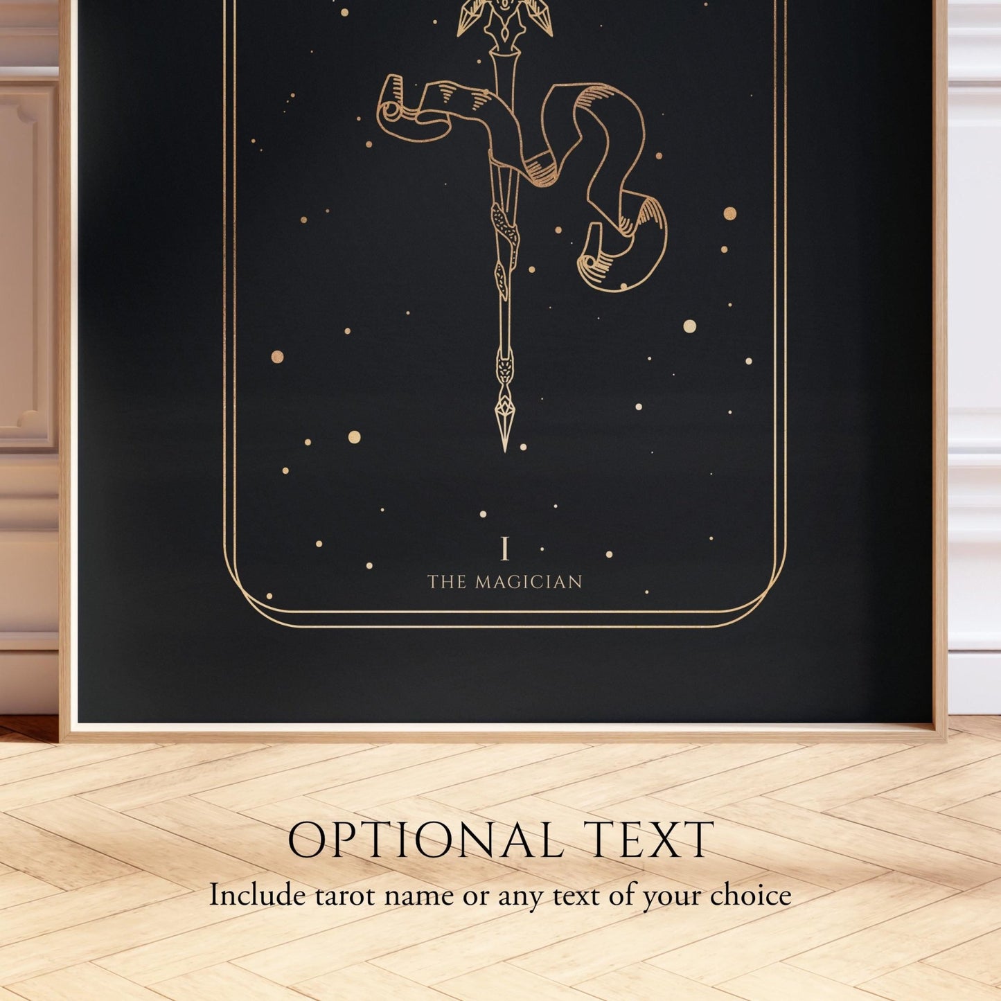 Tarot Print: I The Magician (Black & Gold) - Pathos Studio - Art Prints