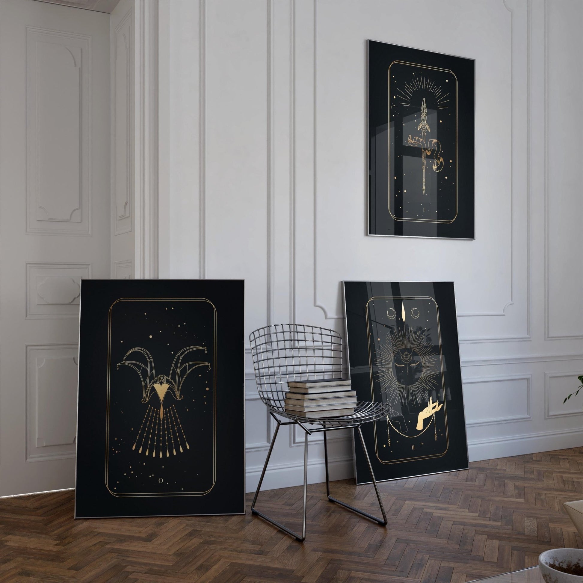 Tarot Print: I The Magician (Black & Gold) - Pathos Studio - Art Prints