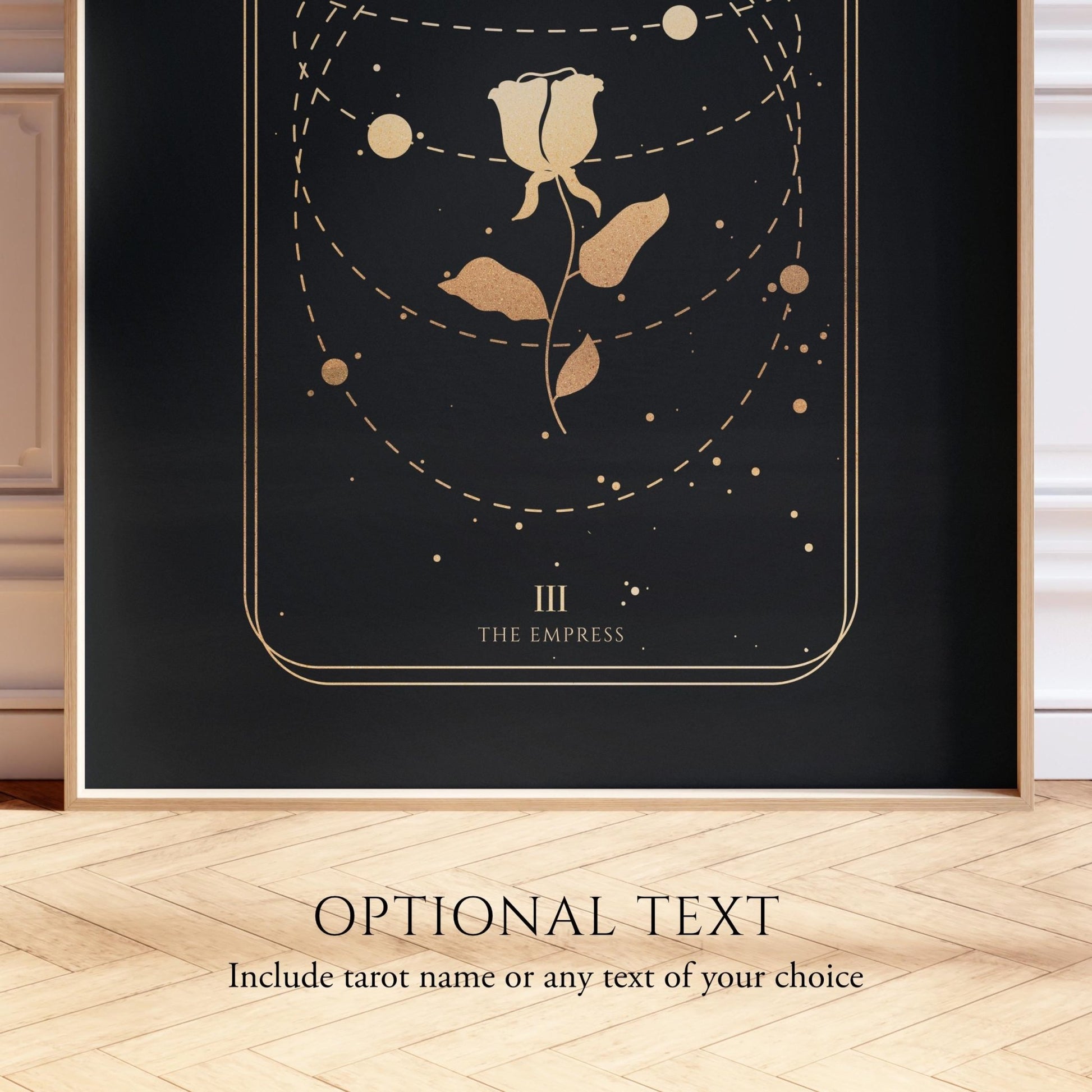 Tarot Print: III The Empress (Black & Gold) - Pathos Studio - Art Prints
