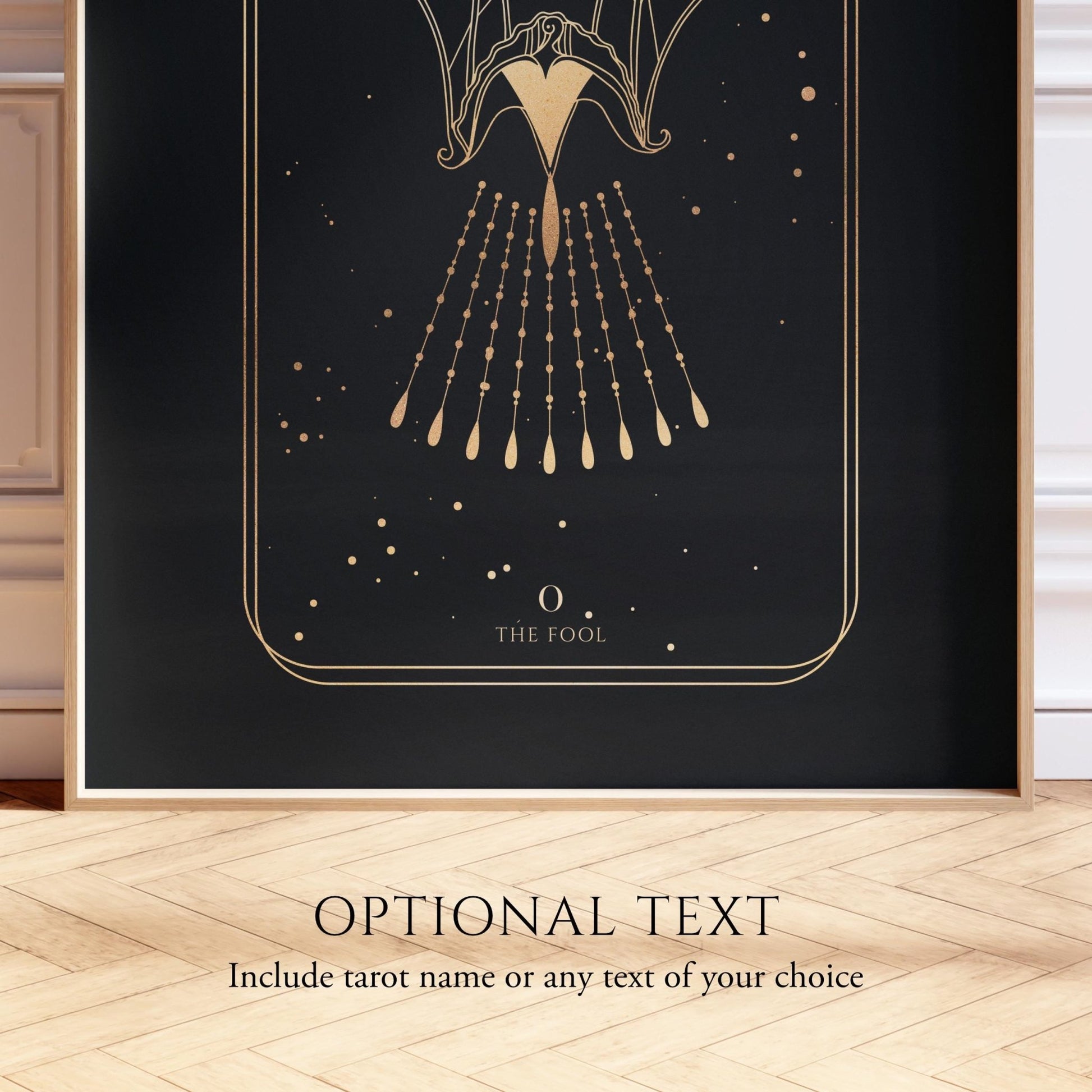 Tarot Print: O The Fool (Black & Gold) - Pathos Studio - Art Prints