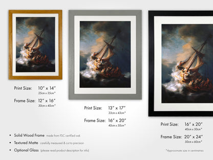 The Storm On The Sea Of Galilee - Pathos Studio - Art Prints