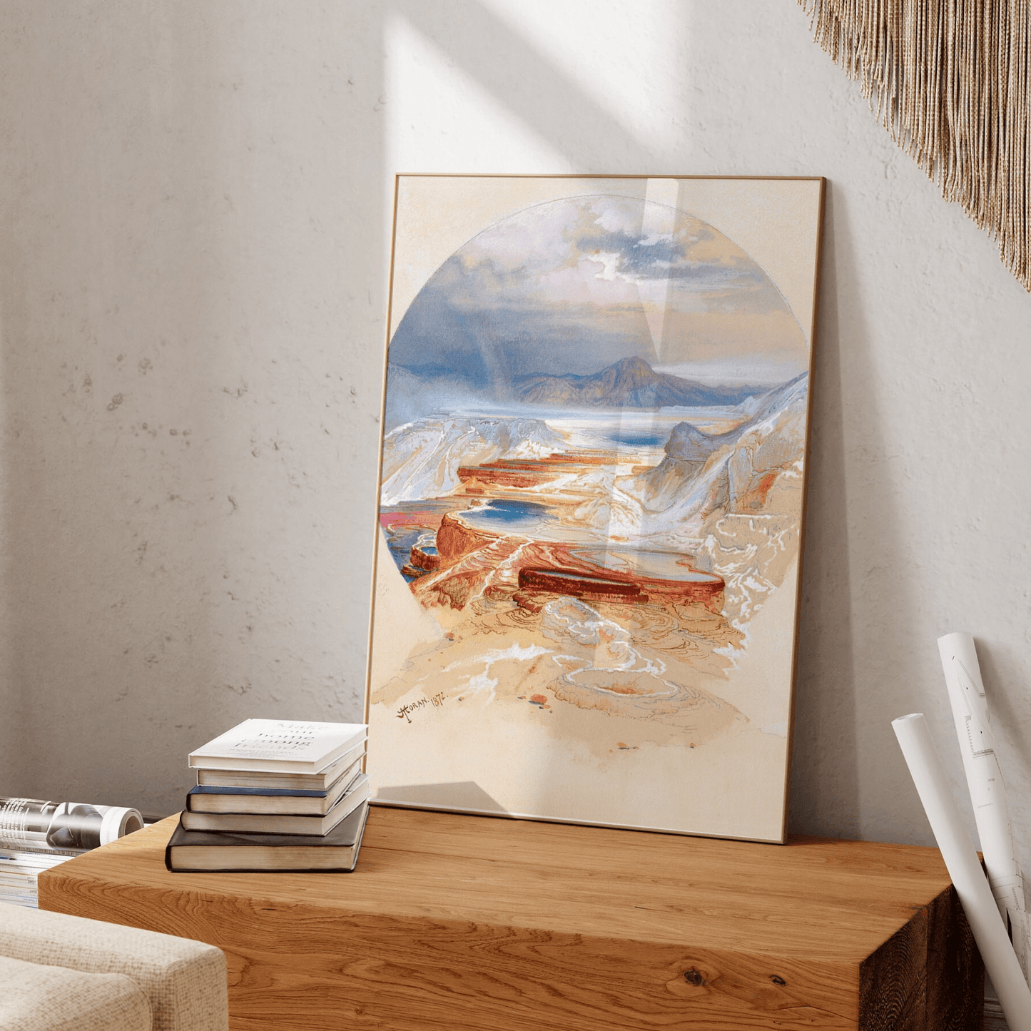 Thomas Moran - Minerva Terrace, Yellowstone | Art Prints | Pathos Studio