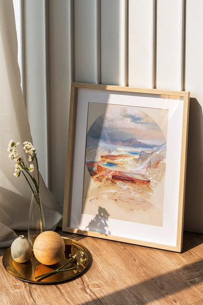 Thomas Moran - Minerva Terrace, Yellowstone | Art Prints | Pathos Studio