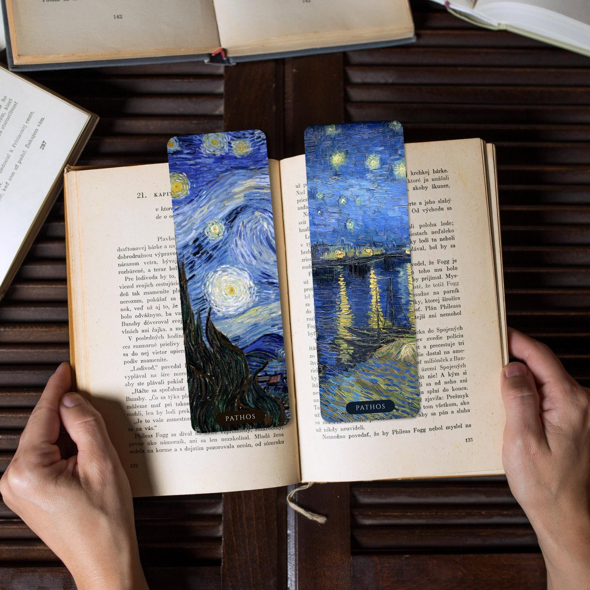 Vincent Van Gogh Bookmarks: Starry Night / Over The Rhone - Pathos Studio - Bookmarks