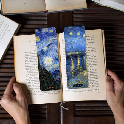 Vincent Van Gogh Bookmarks: Starry Night / Over The Rhone - Pathos Studio - Bookmarks