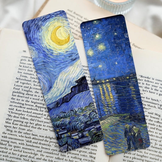 Vincent Van Gogh Bookmarks: Starry Night / Over The Rhone - Pathos Studio - Bookmarks