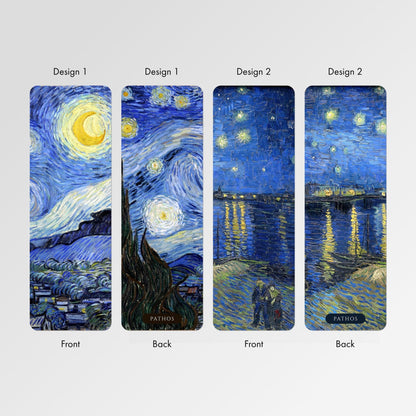 Vincent Van Gogh Bookmarks: Starry Night / Over The Rhone - Pathos Studio - Bookmarks