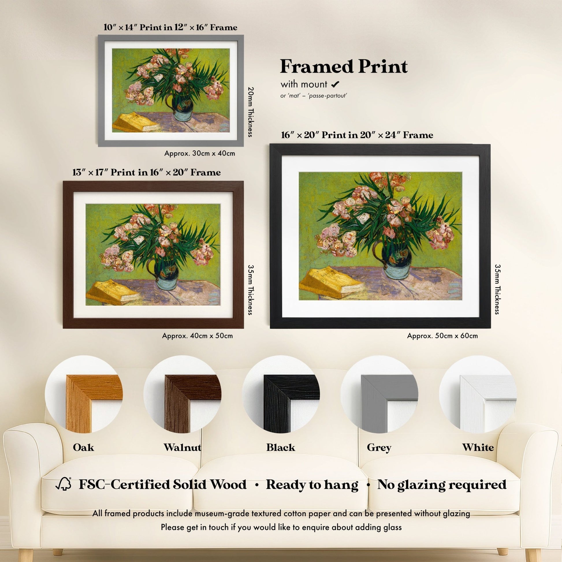 Vincent Van Gogh - Oleanders | Art Prints | Pathos Studio