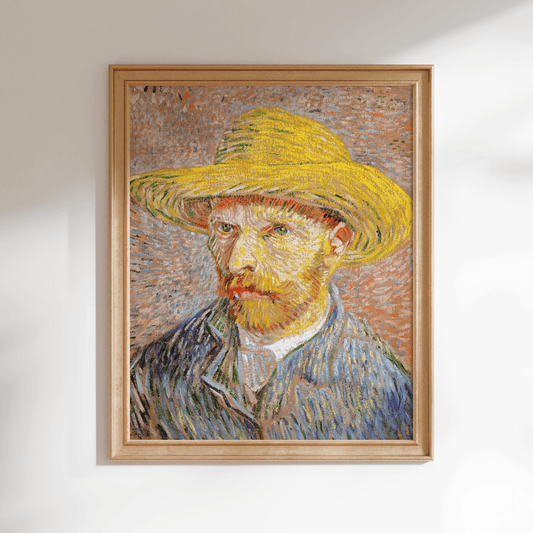 VINCENT VAN GOGH - Self - Portrait With A Straw Hat - Pathos Studio - Art Prints