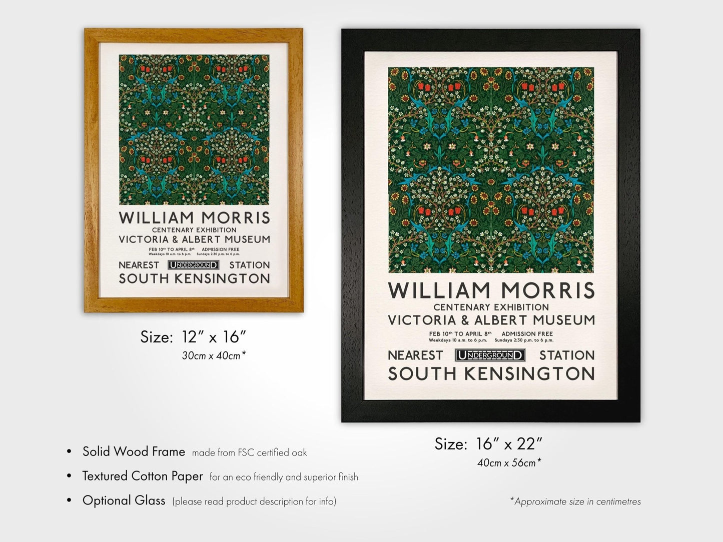 WILLIAM MORRIS - London Underground Poster (Tulip) - Pathos Studio - Art Prints