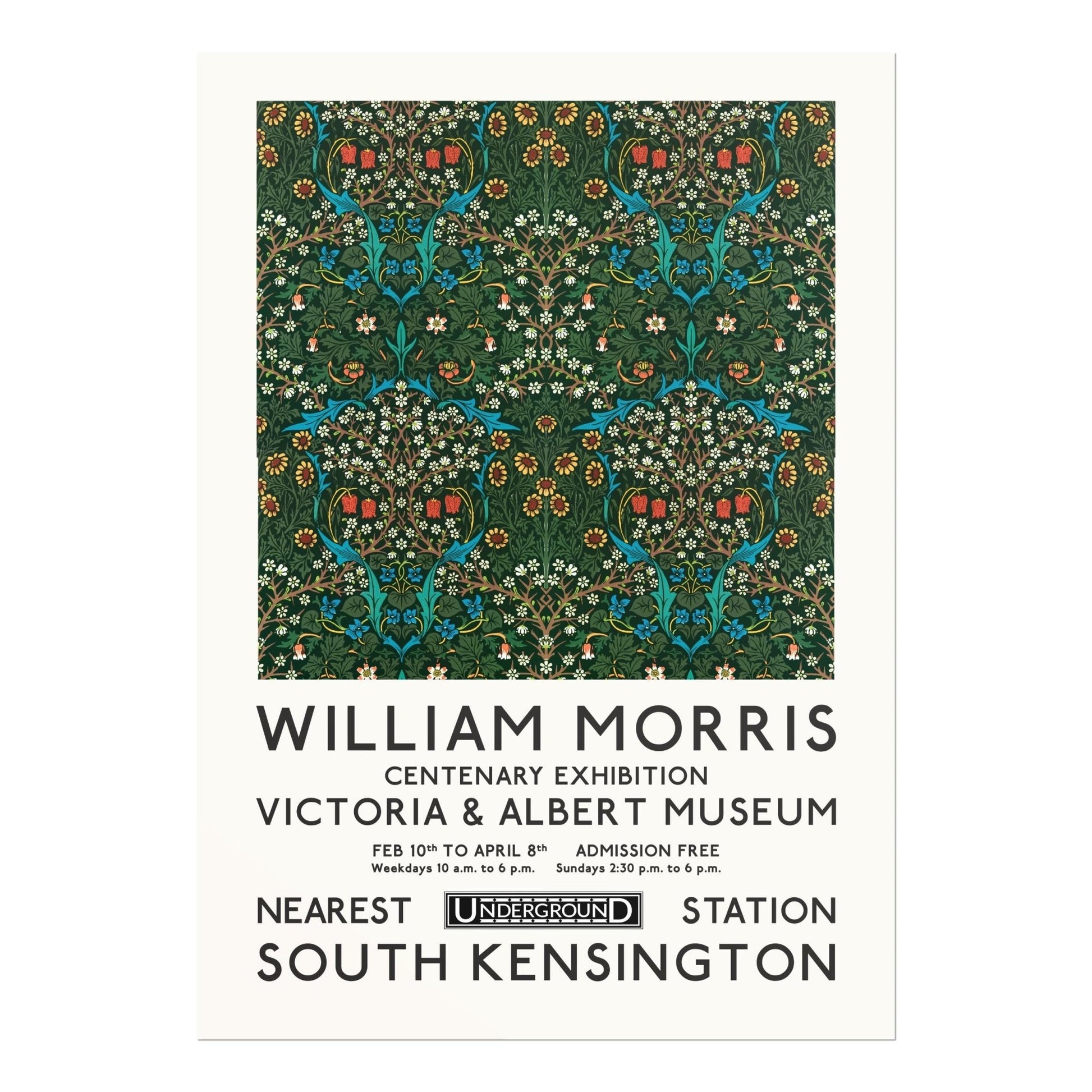 WILLIAM MORRIS - London Underground Poster (Tulip) - Pathos Studio - Art Prints