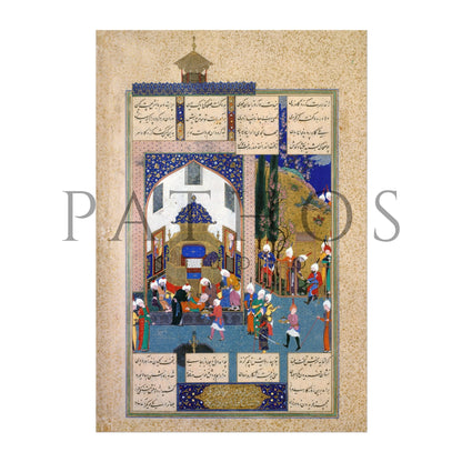 Zahhak Is Told His Fate (Traditional Persian Miniature Art) - Pathos Studio - Art Prints