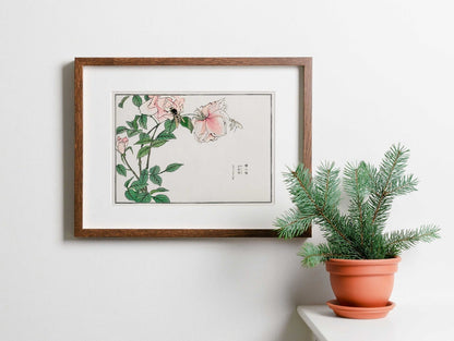 Bee and Flower Illustration