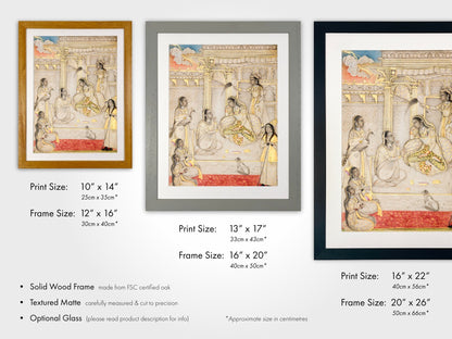 A Princess Listening To Music (Antique Indian Art) - Pathos Studio - Art Prints