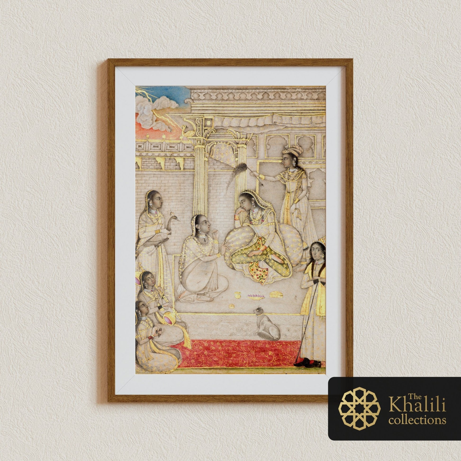 A Princess Listening To Music (Antique Indian Art) - Pathos Studio - Art Prints