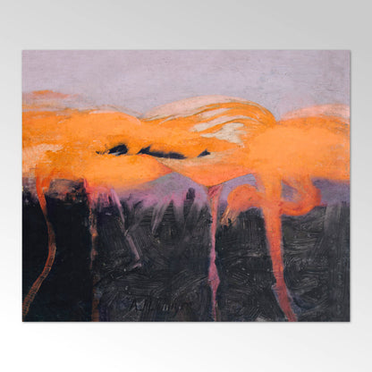Rote Flamingos