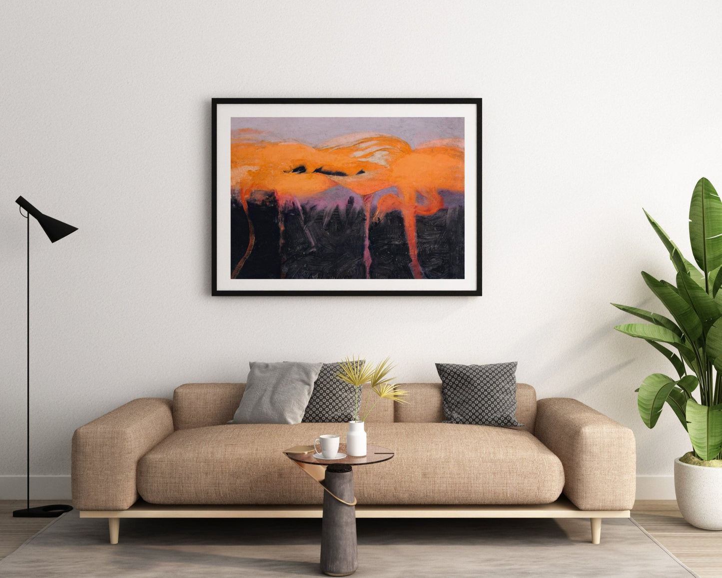 Rote Flamingos