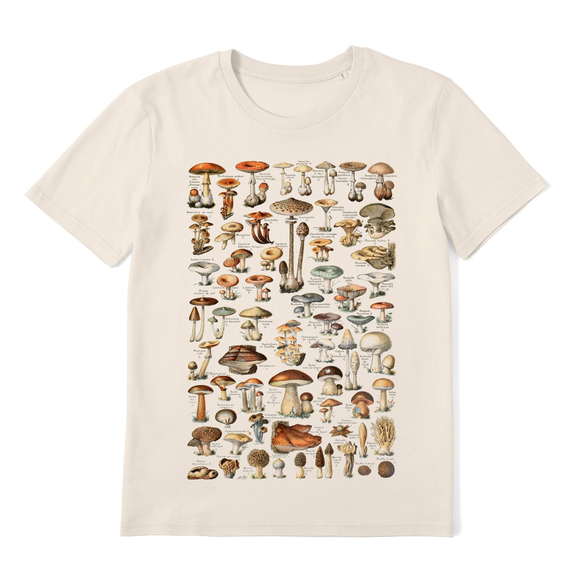 ADOLPHE MILLOT - Mushroom Chart T-Shirt - Pathos Studio - T-Shirts