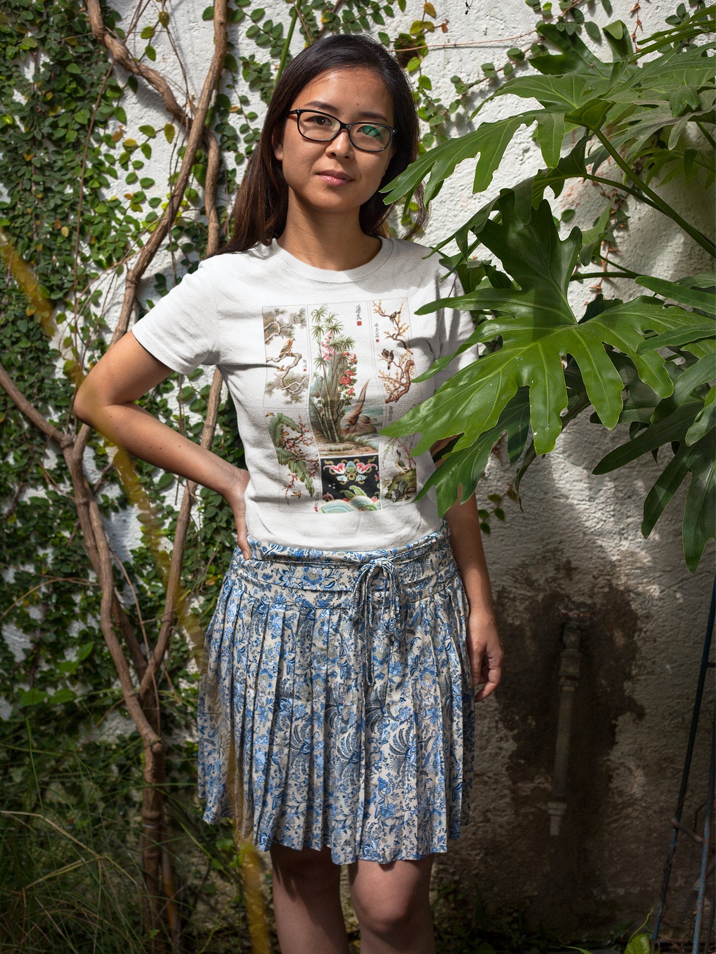 ALBERT RACINET - Chinese Pattern T-Shirt - Pathos Studio - T-Shirts