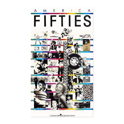 America In The Fifties (Vintage Poster) - Pathos Studio - Posters, Prints, & Visual Artwork
