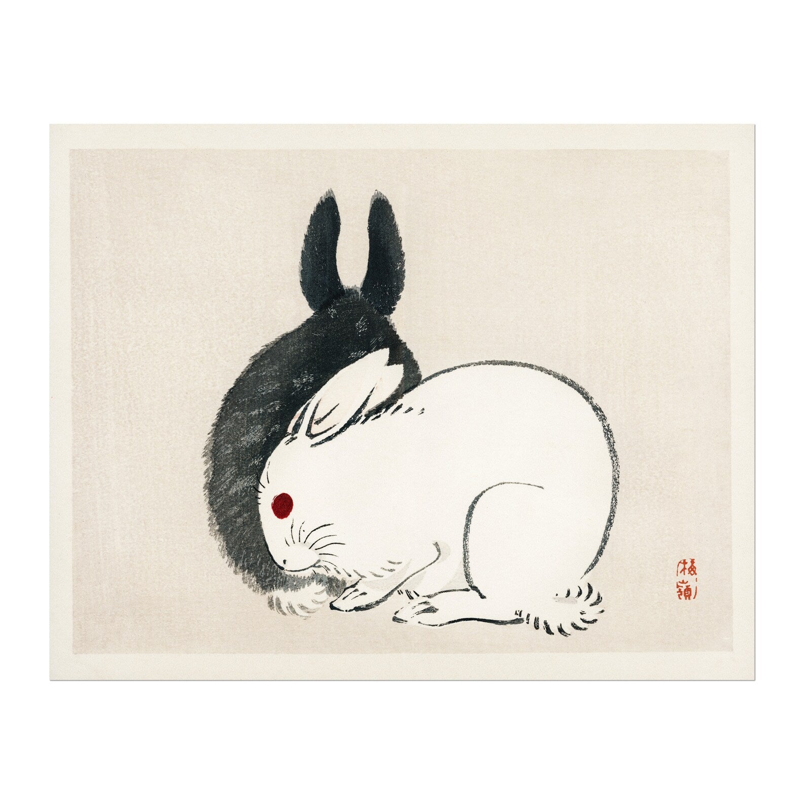 BAIREI GAKAN - Black & White Rabbits - Pathos Studio -
