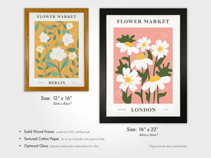 BERLIN Flower Market Poster - Pathos Studio - Art Prints