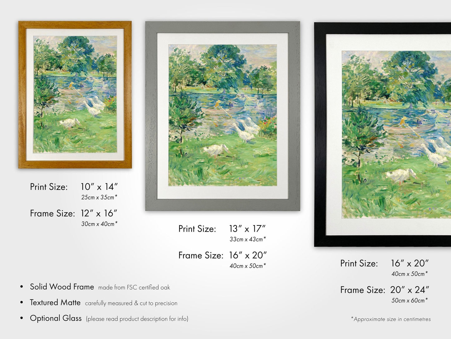 BERTHE MORISOT - Girl In A Boat With Geese - Pathos Studio - Art Prints